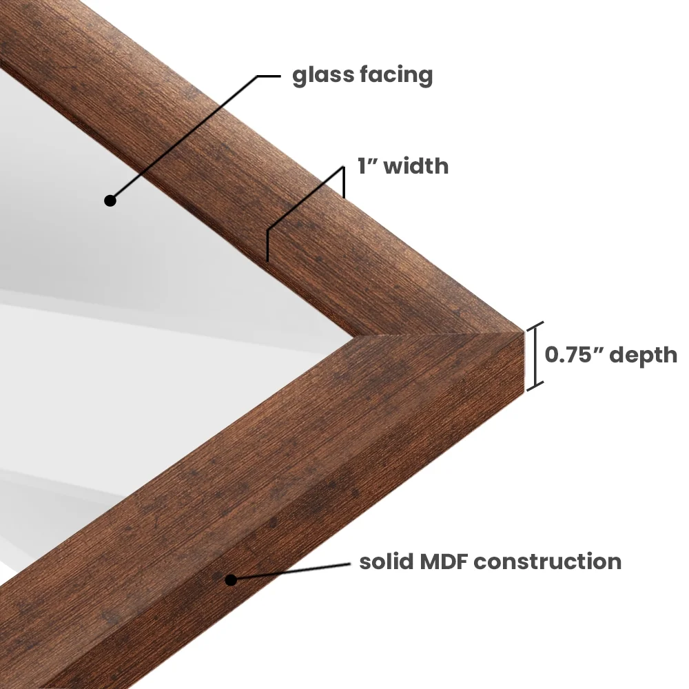 Craig Frames 10x11 Rustic Copper Picture Frame, Set of Two