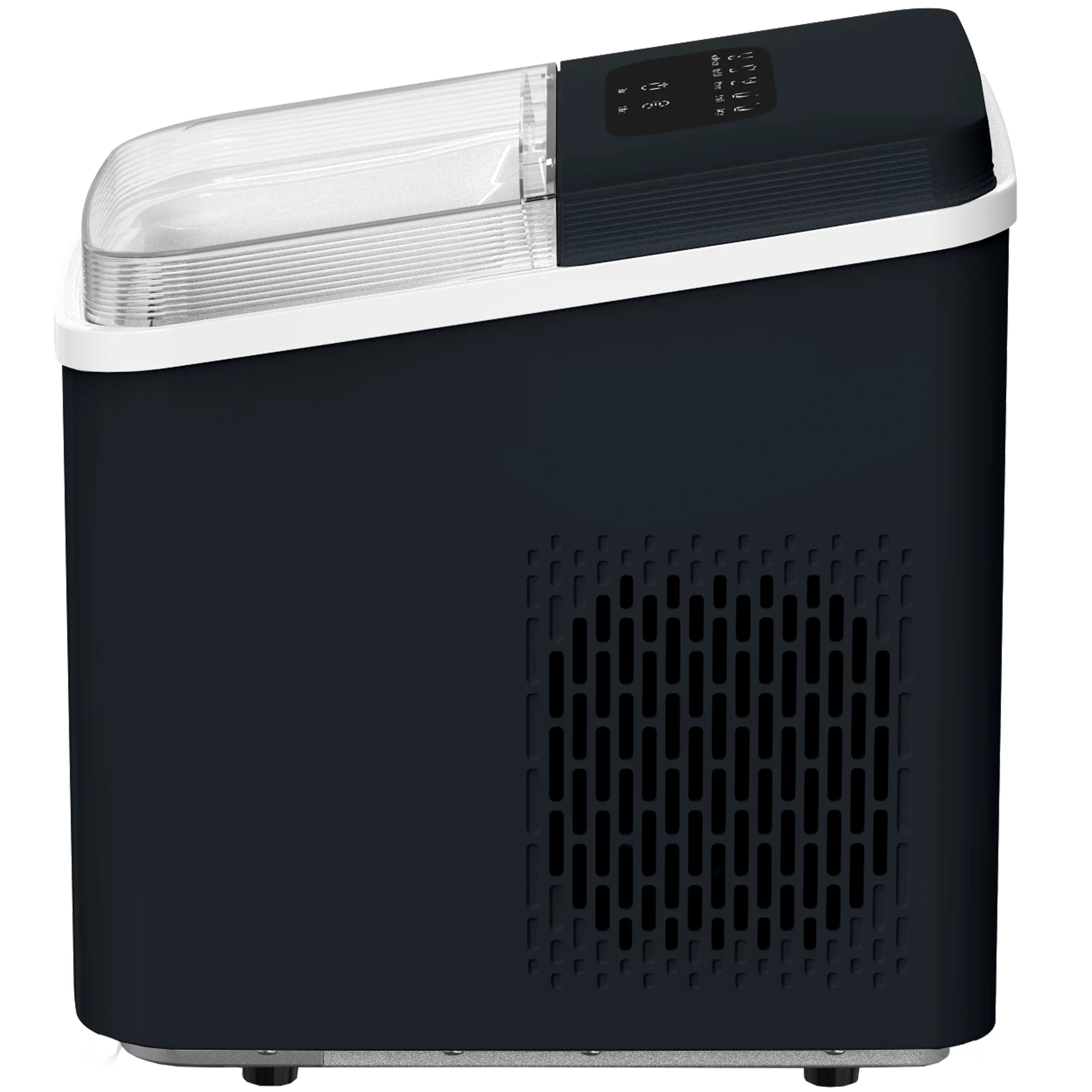 Orgo Products The Sierra Countertop Ice Maker, Bullet Shaped Ice Type, Black