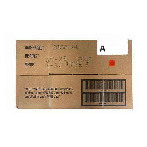 MRE Meals Ready to Eat A Or B case 2025, 2026 inspection. Genuine Military US surplus emergency food bulk supply full box with heater Random selection