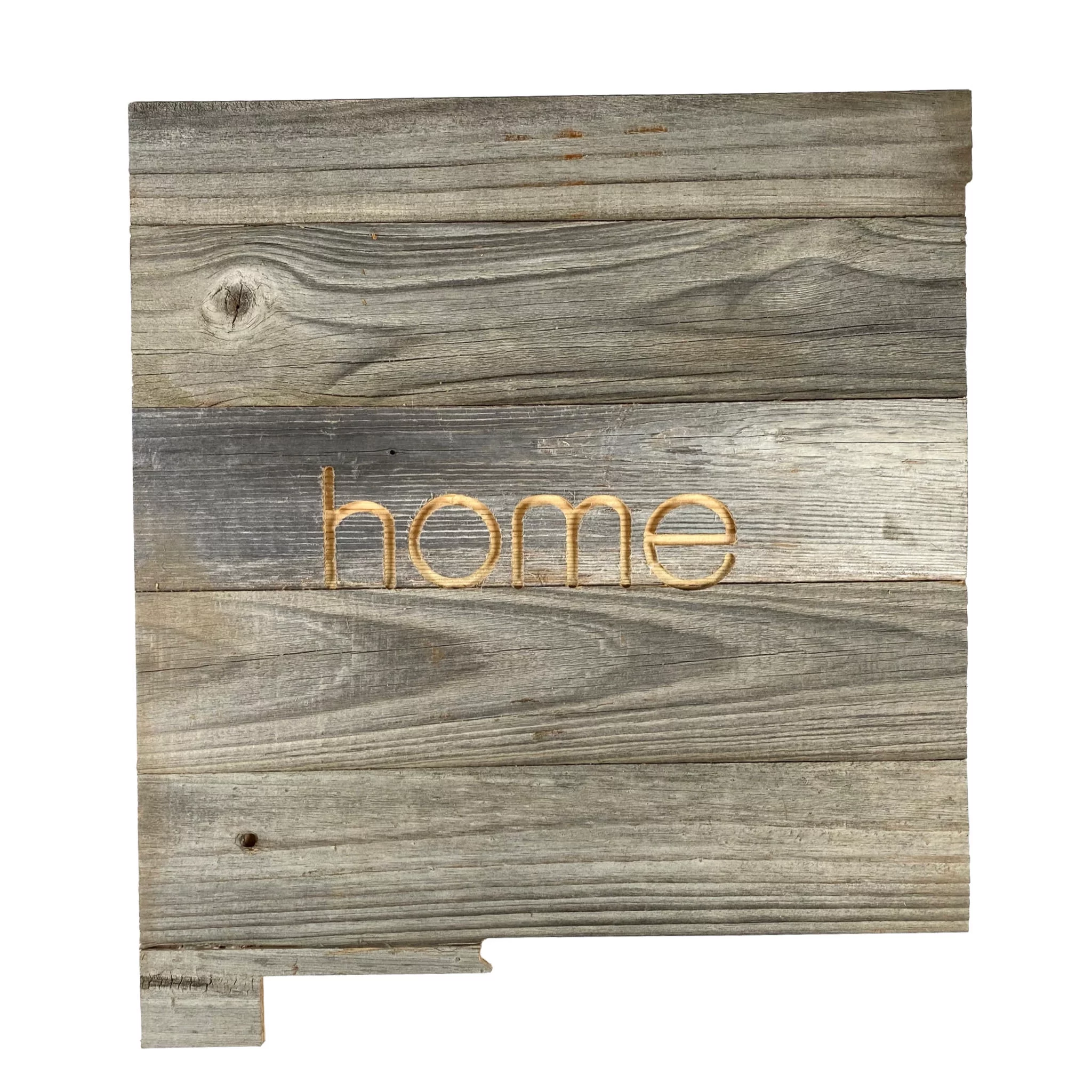 Large Rustic Farmhouse New Mexico Home State Reclaimed Wood Wall Sign