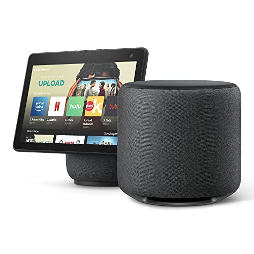 Amazon Echo Show 10 (newest model), HD smart display with premium sound, motion and Alexa, Charcoal