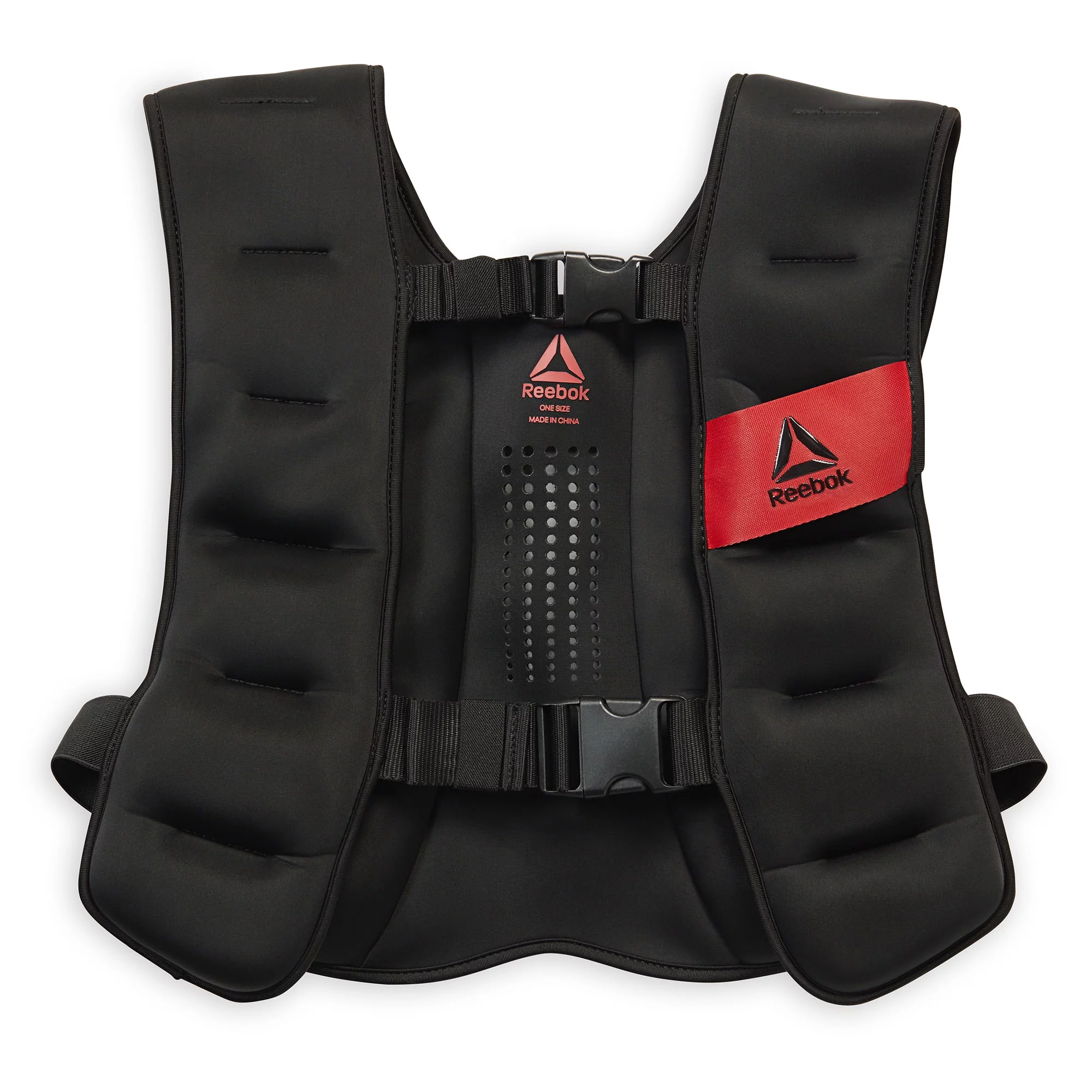 Reebok Weighted Vest 20lb, Adjustable Fit, Reflective Elements