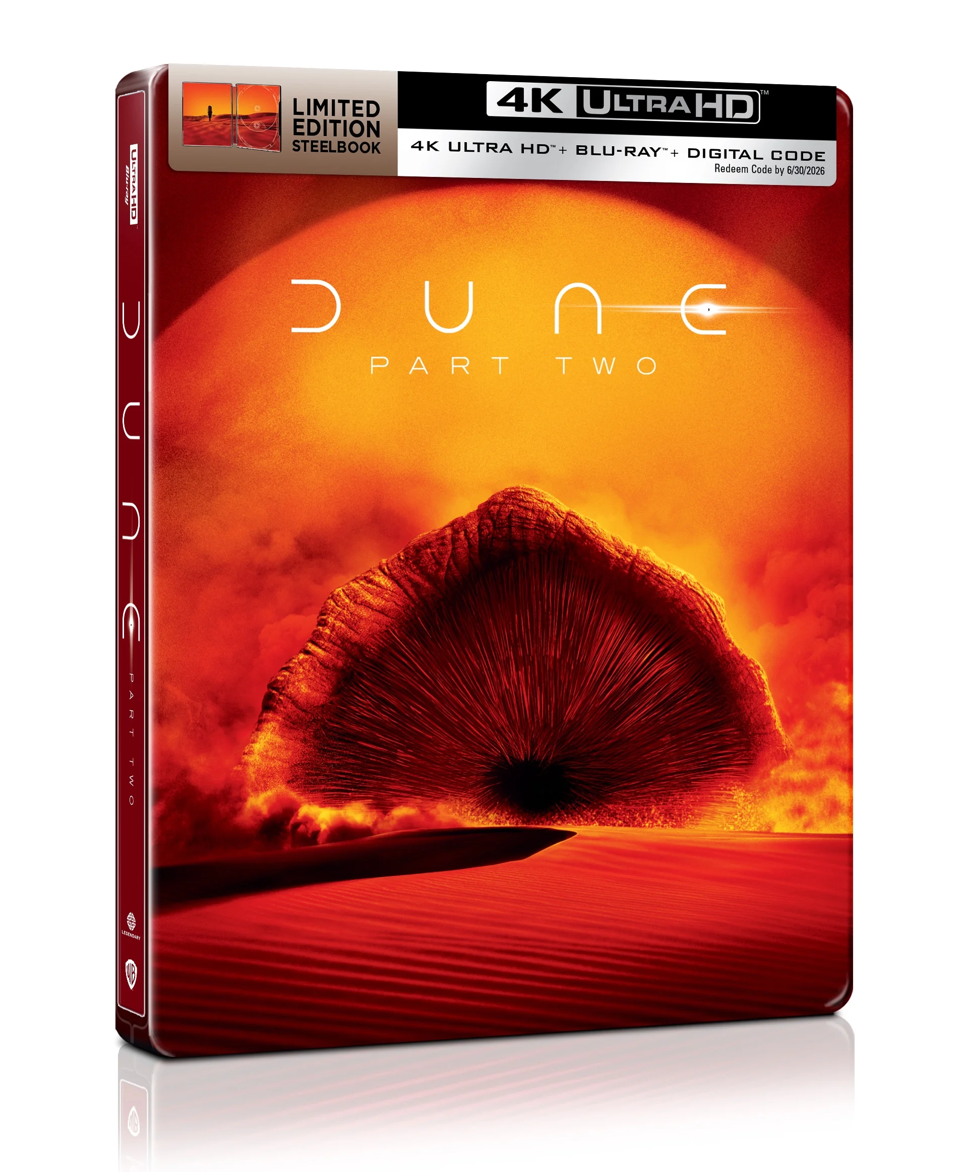 Dune: Part Two (Steelbook) (4K Ultra HD + Blu-Ray + Digital Copy)
