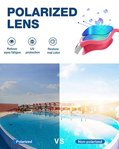 ZIONOR G1 Polarized Swimming Goggles for Unisex Adult Women Anti Fog 100% Anti UV Diving Goggles