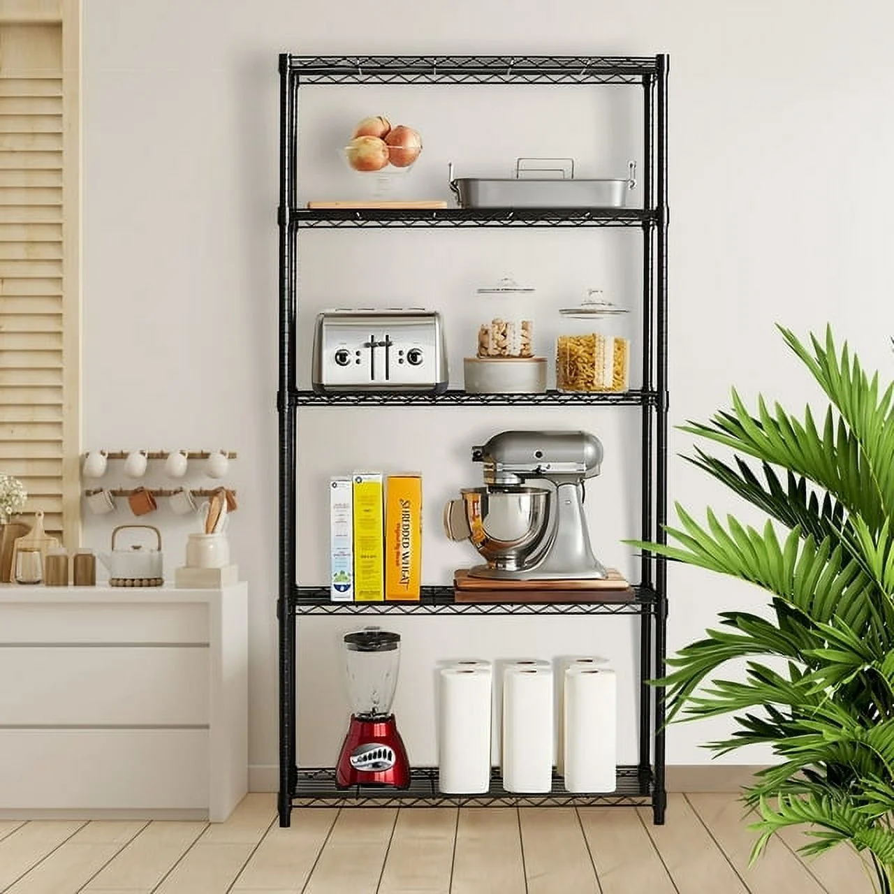 SYTHERS 5 Tier Shelving Unit 35 x 14 x 70