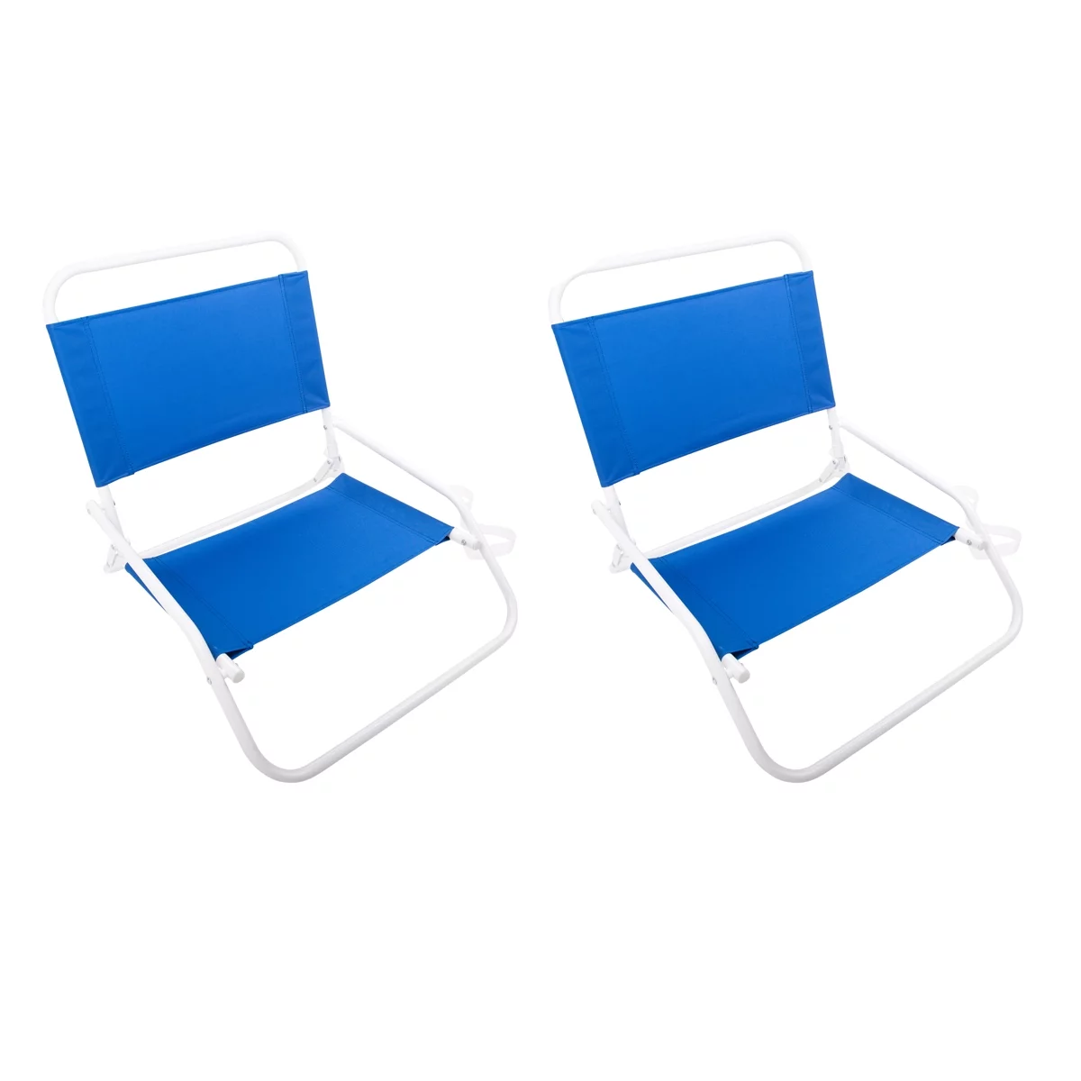 Cascade Mountain Tech Folding Beach Chair with Carry Strap - 2 Pack