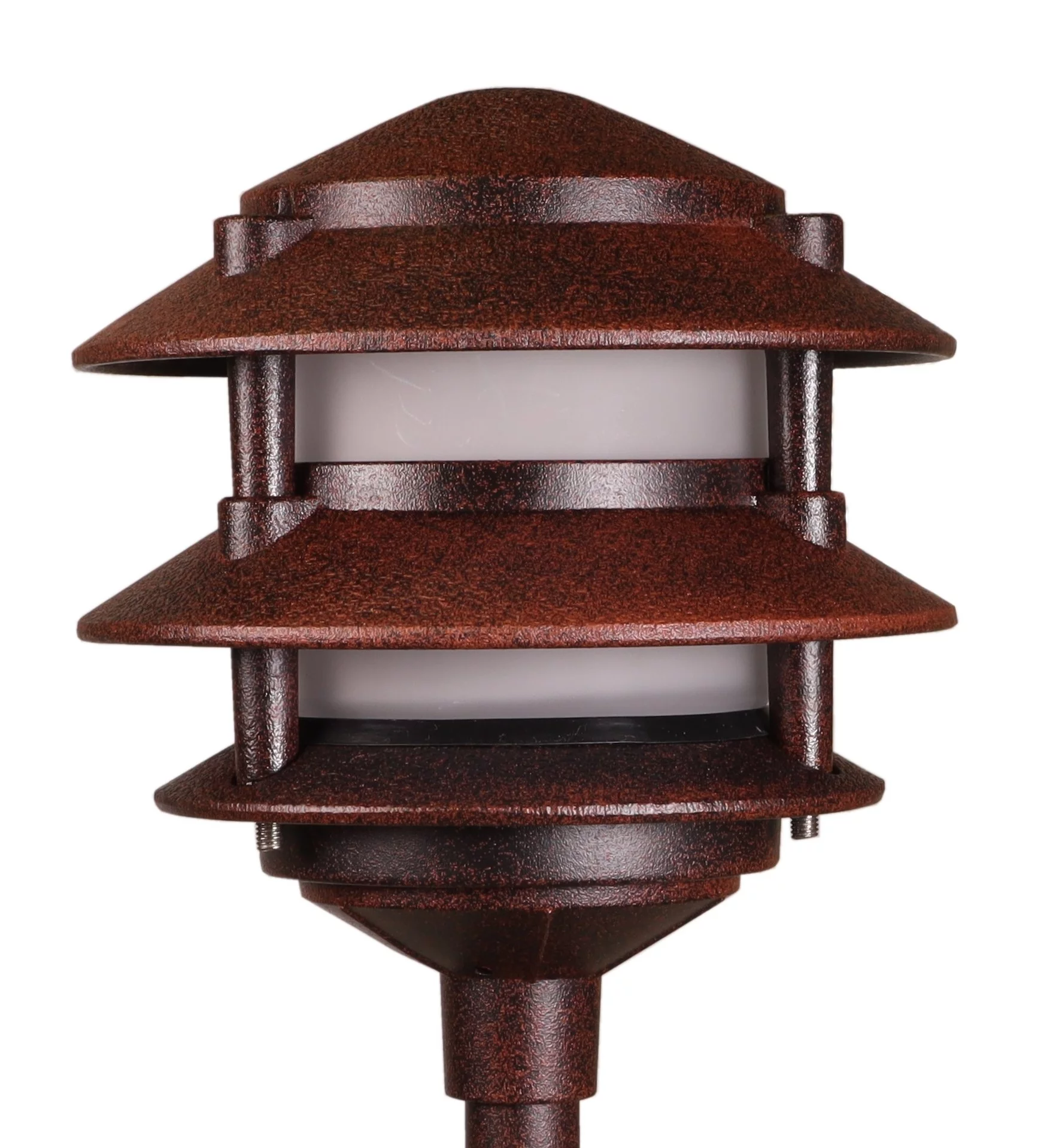 Best Pro Lighting's 3-Watt LED Low-Voltage Cast Aluminum 3 Tier Pagoda Landscape Light