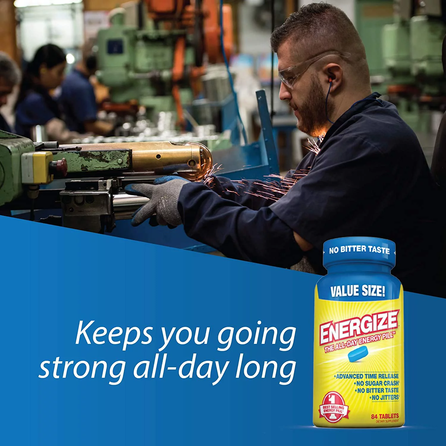 Isatori Energize,  The All Day Energy Pill, 84 Tablets