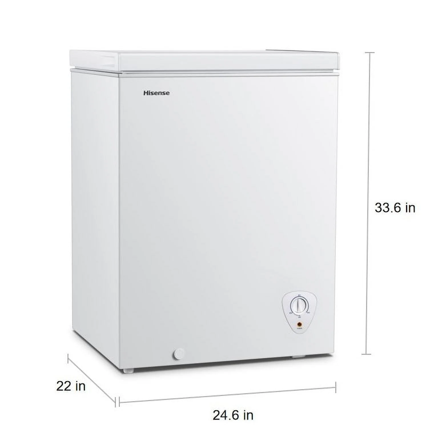 Hisense 5 Cu ft Garage Ready Chest Freezer, White Model WFC050M6XWD