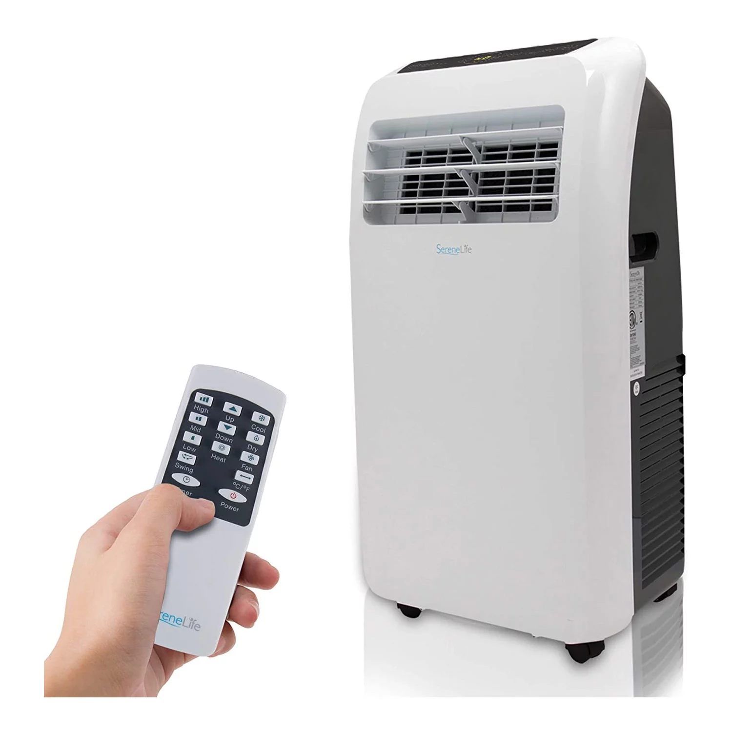 SereneLife SLACHT108 Portable Room Air Conditioner And Heater (10,000 BTU)