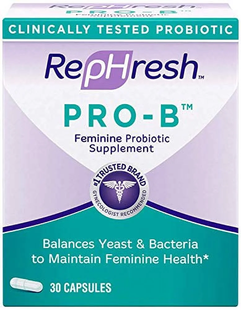 Rephresh Pro-B Probiotic Feminine Supplement 24/7 Protection, 30 ct