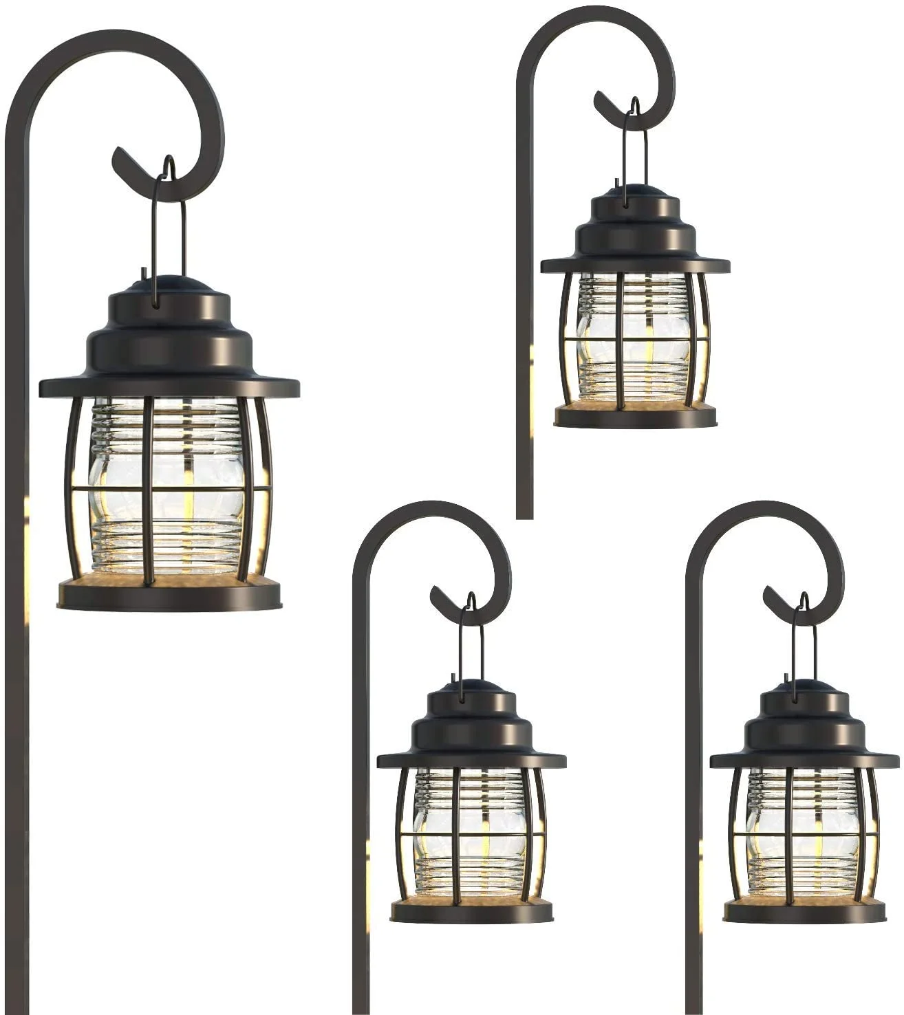 GOODSMANN 4 Pack Low Voltage Landscape Lighting Flood Light 1.1 Watt LED Low Voltage Pathway Lights for Driveway, Yard, Lawn, Garden 9920-4110-04