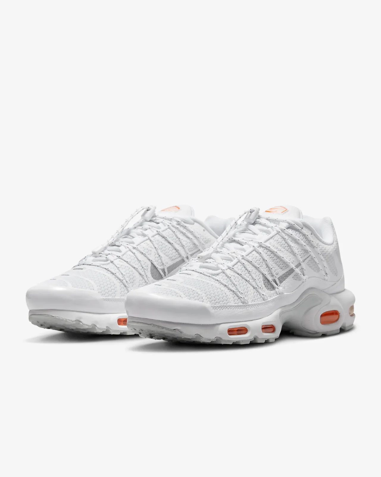 Nike Air Max Plus Utility FJ4232-100 Men's White Orange Running Shoes NR5749 (11)