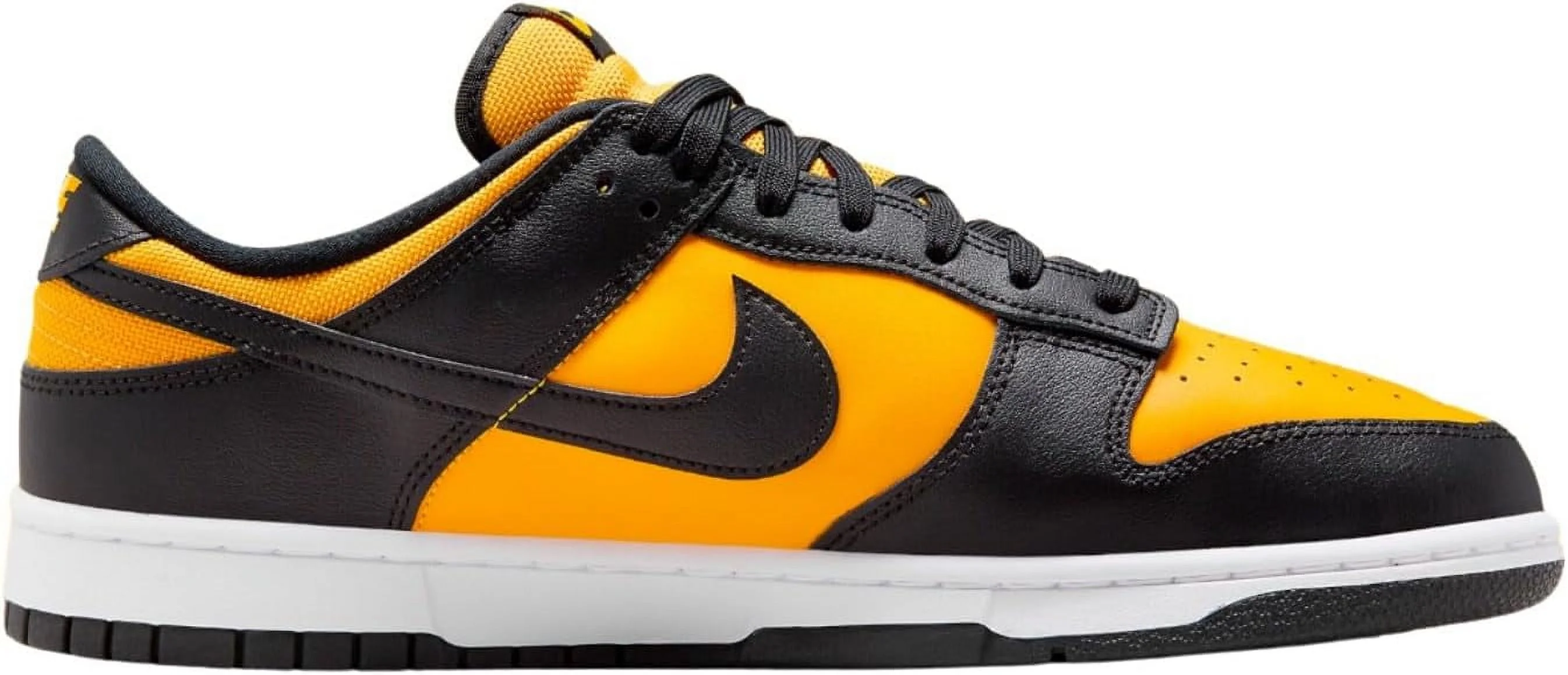 Men's Nike Dunk Low Retro Black/University Gold-White (FZ4618 001) - 10