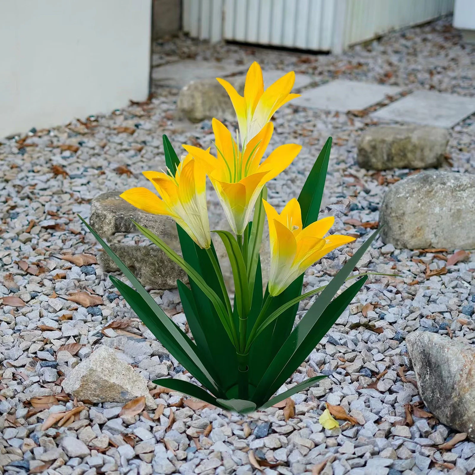 metal flower creative ornaments, Metal Plant Outdoor Decoration Outdoor Garden Decoration Yard Art Plant Garden Decorative Garden Gift