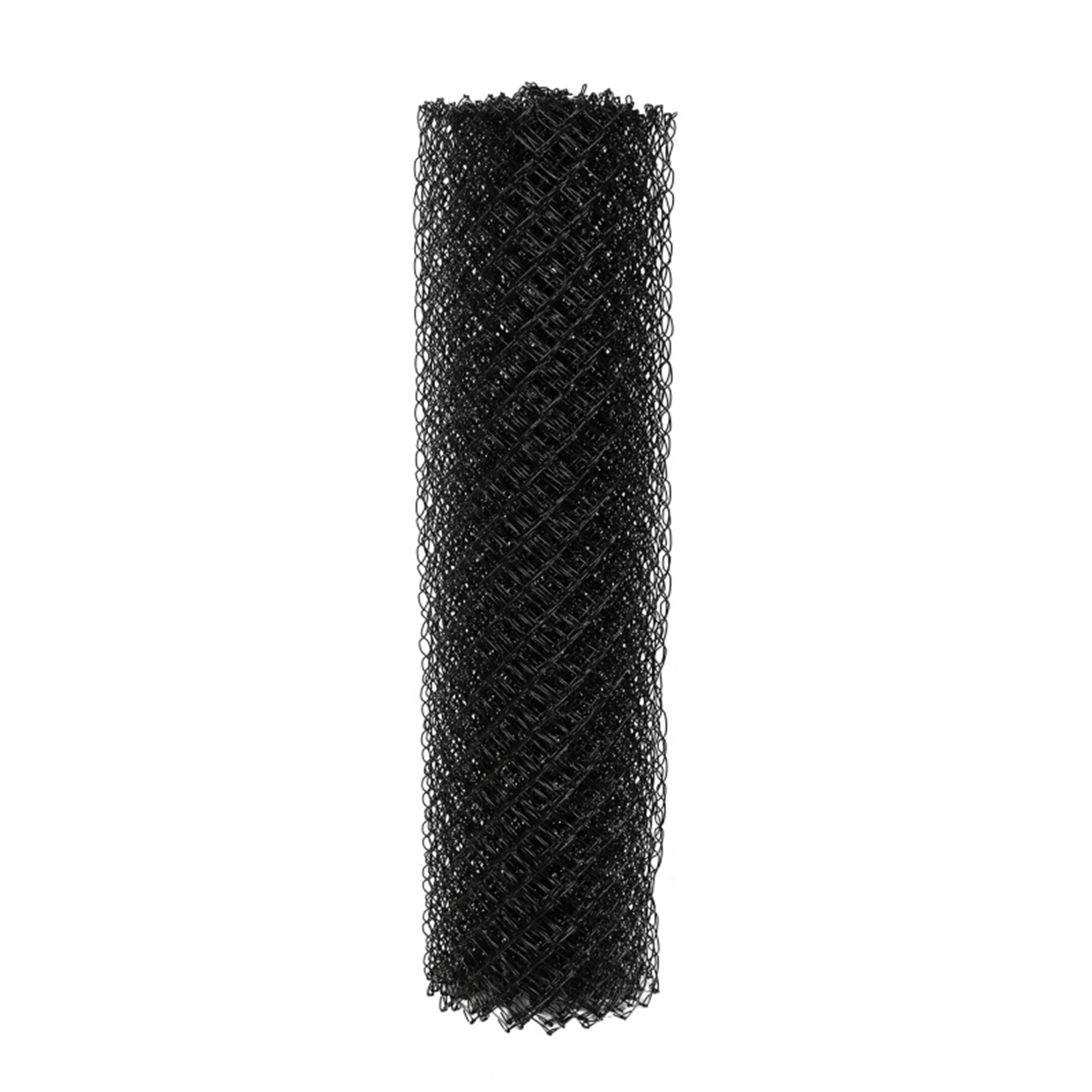 ALEKO KITCLFB9.5G4X50 DIY Chain Link Steel Fence 4X50 ft PVC Coated Black