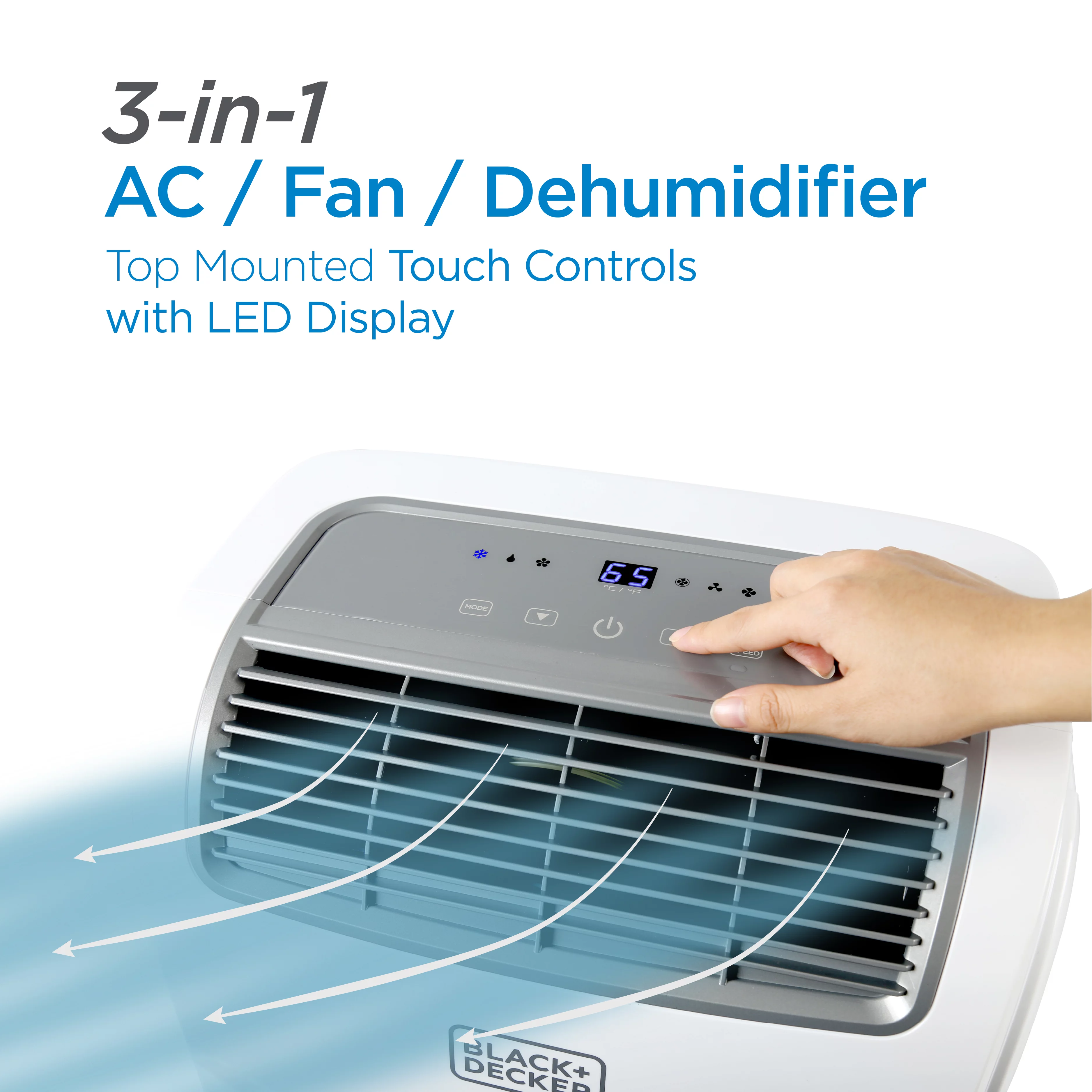 Black & Decker Portable Air Conditioner, 5,000 BTU, White