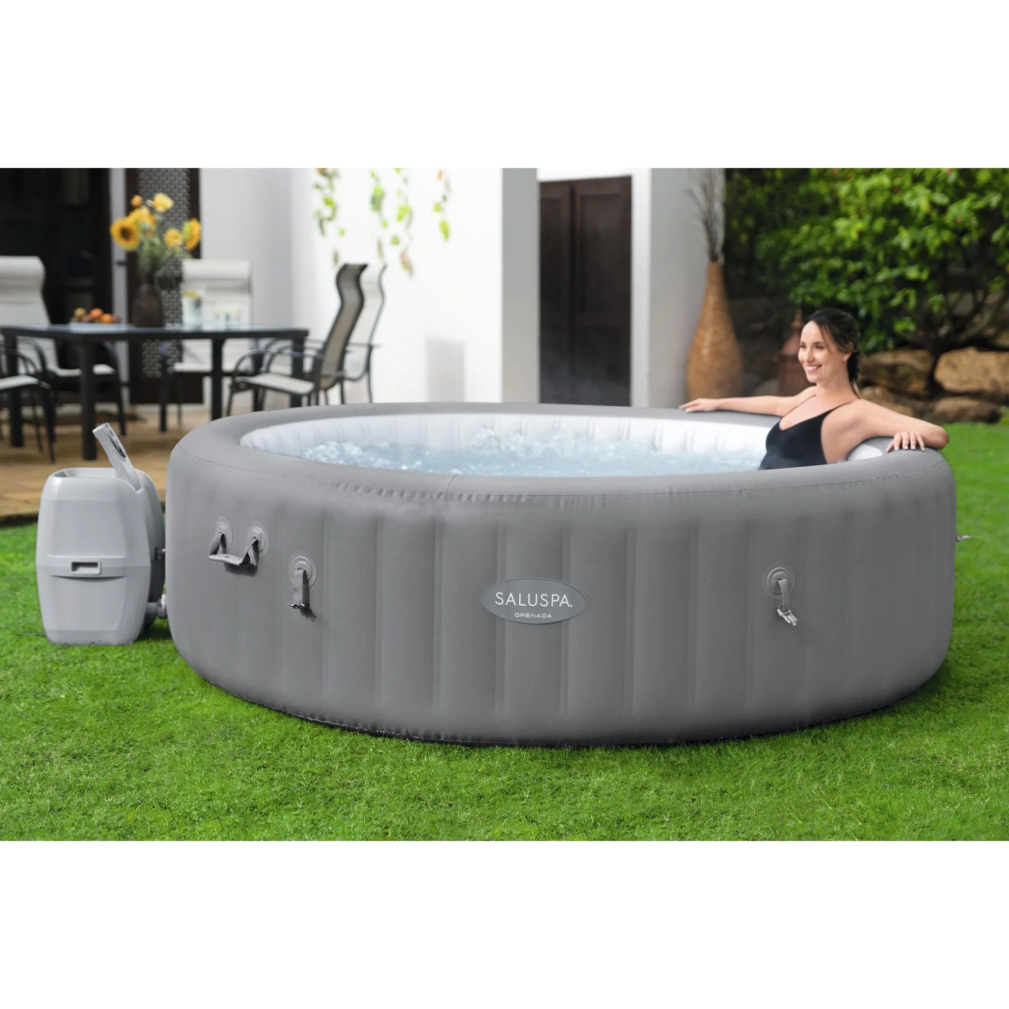 Bestway SaluSpa Grenada 6 Person 357 gal. Inflatable AirJet Hot Tub Spa, Maximum Temperature of 104˚F