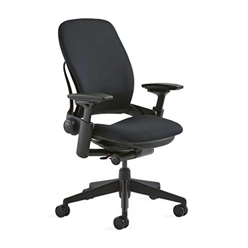 Steelcase Leap Fabric Chair, Black, -