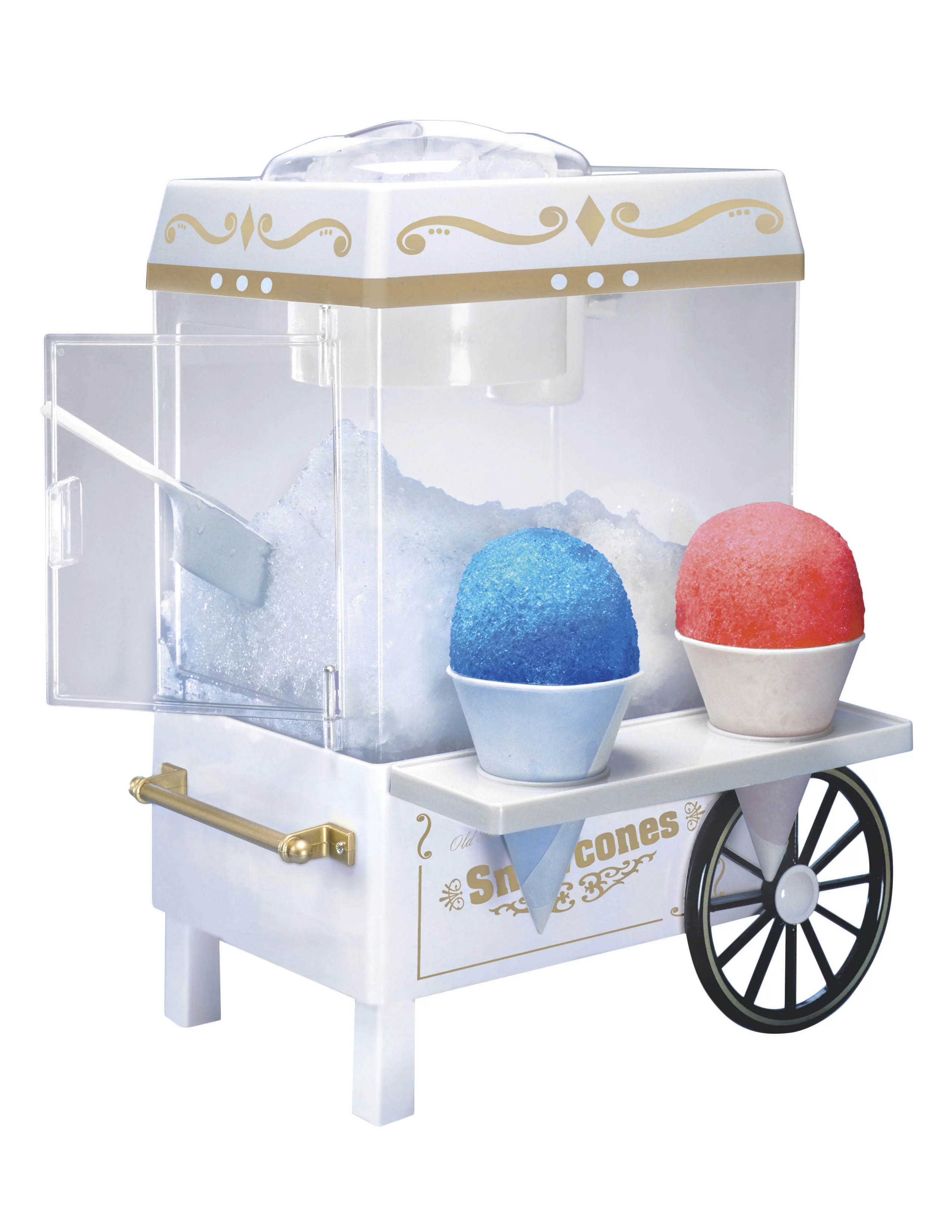 Nostalgia Vintage Snow Cone Maker, White