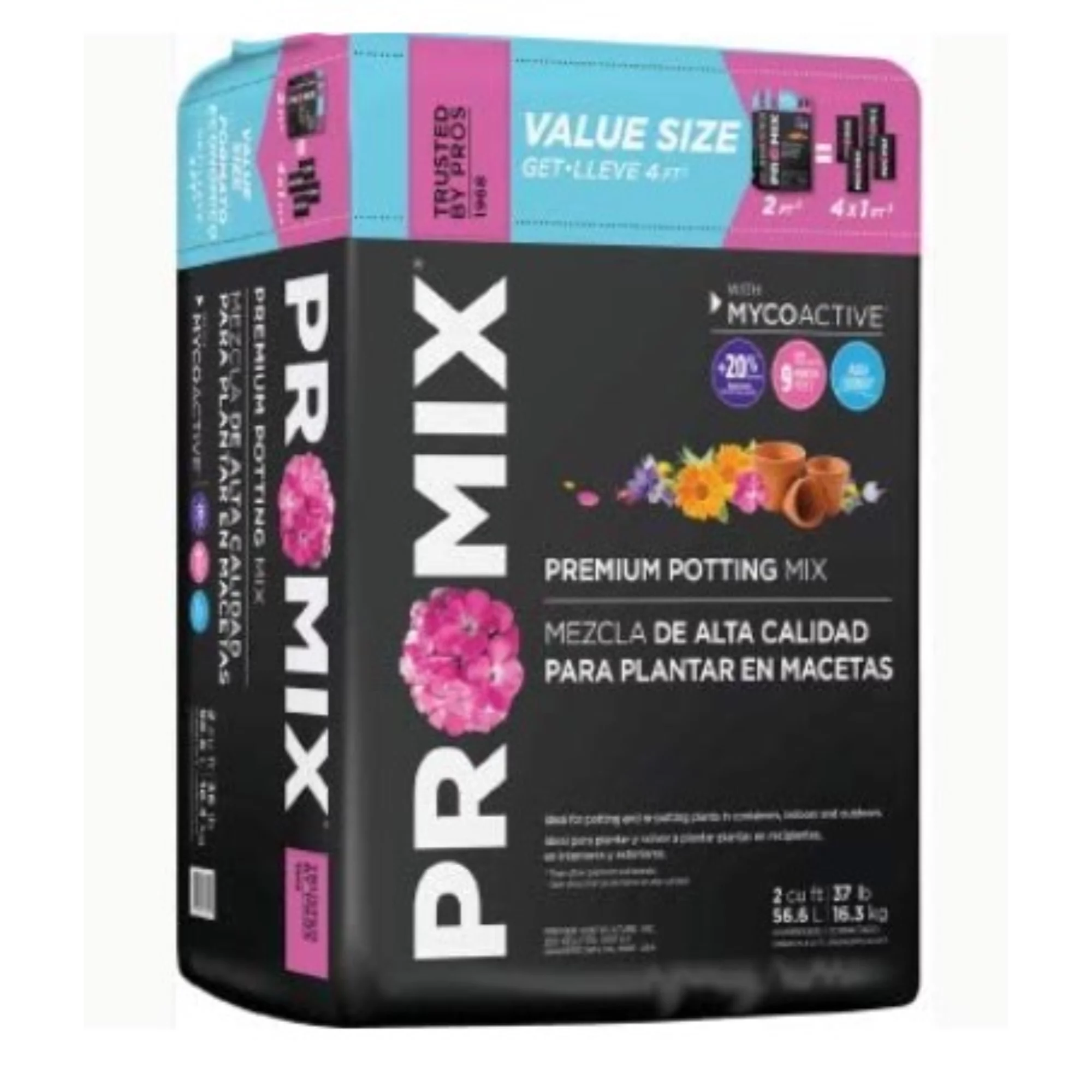 Premier Horticulture, Pro Mix, Premium Potting Mix, Compressed Bale - 2 CF