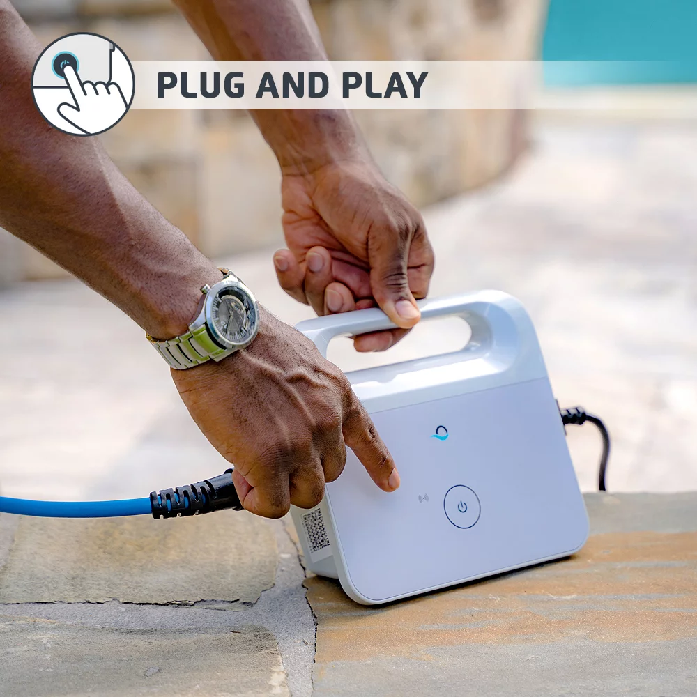 Dolphin Triton PS Plus Robotic Cleaner for In Ground Pools up to 50 feet Wi-Fi Connectivity Powerful Active Scrubbing and Easy Access Top Load Filter