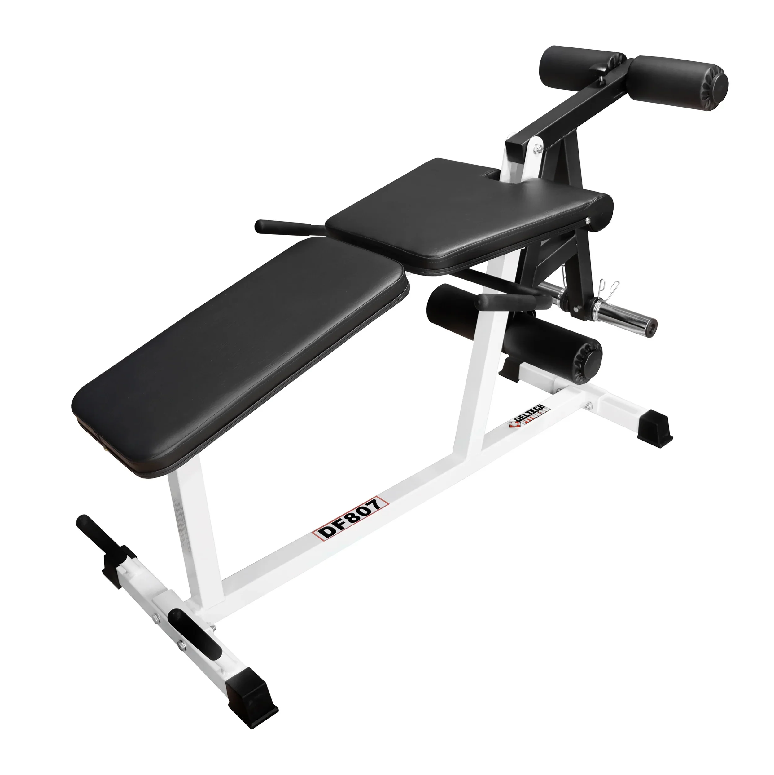 Deltech Fitness Leg Extension/Leg Curl Machine Model #DF807, Olympic or Standard Weight Plates