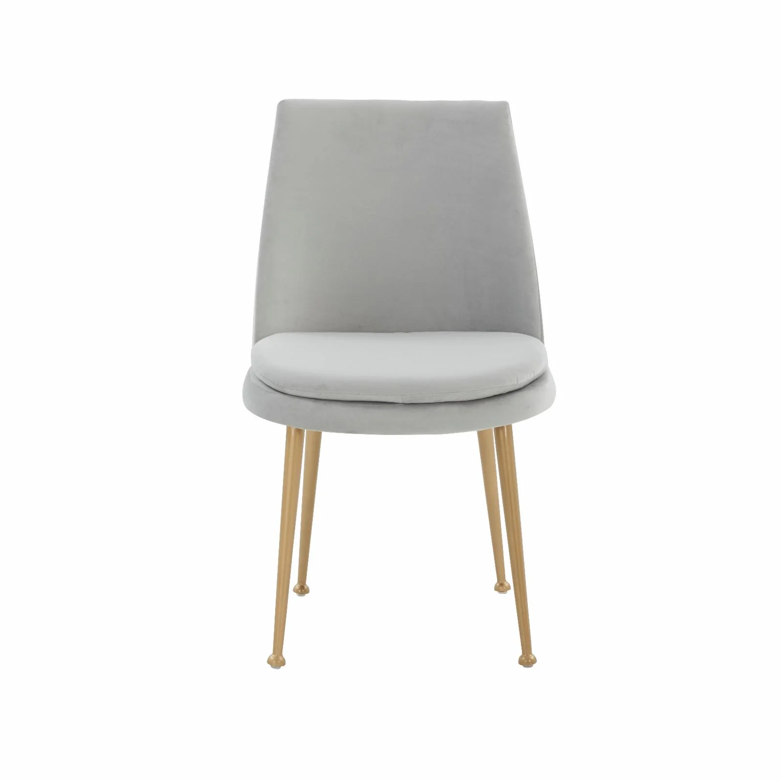 SAFAVIEH Couture Rynaldo Modern Velvet Solid Dining Chair, Olive Green/Gold