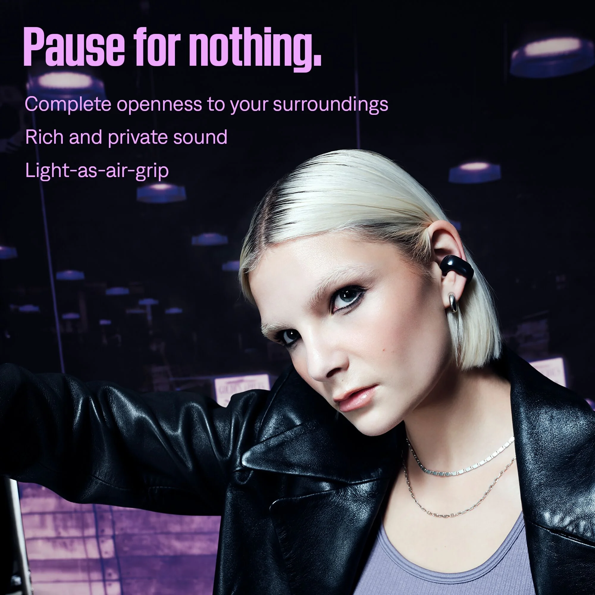 Bose Ultra Open Ear Headphones, Bluetooth Wireless Earbuds with Charging Case, Black