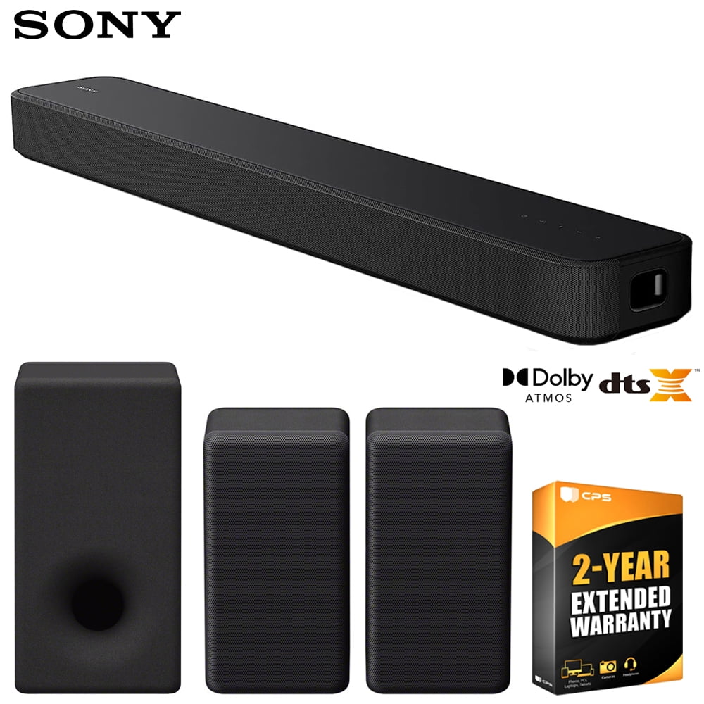 Sony HTS2000.UC2 3.1ch Dolby Atmos Soundbar Bundle with SA-SW3 200W Wireless Subwoofer, SA-RS3S 100W Wireless Rear Speakers and 2 YR CPS Enhanced Protection Pack