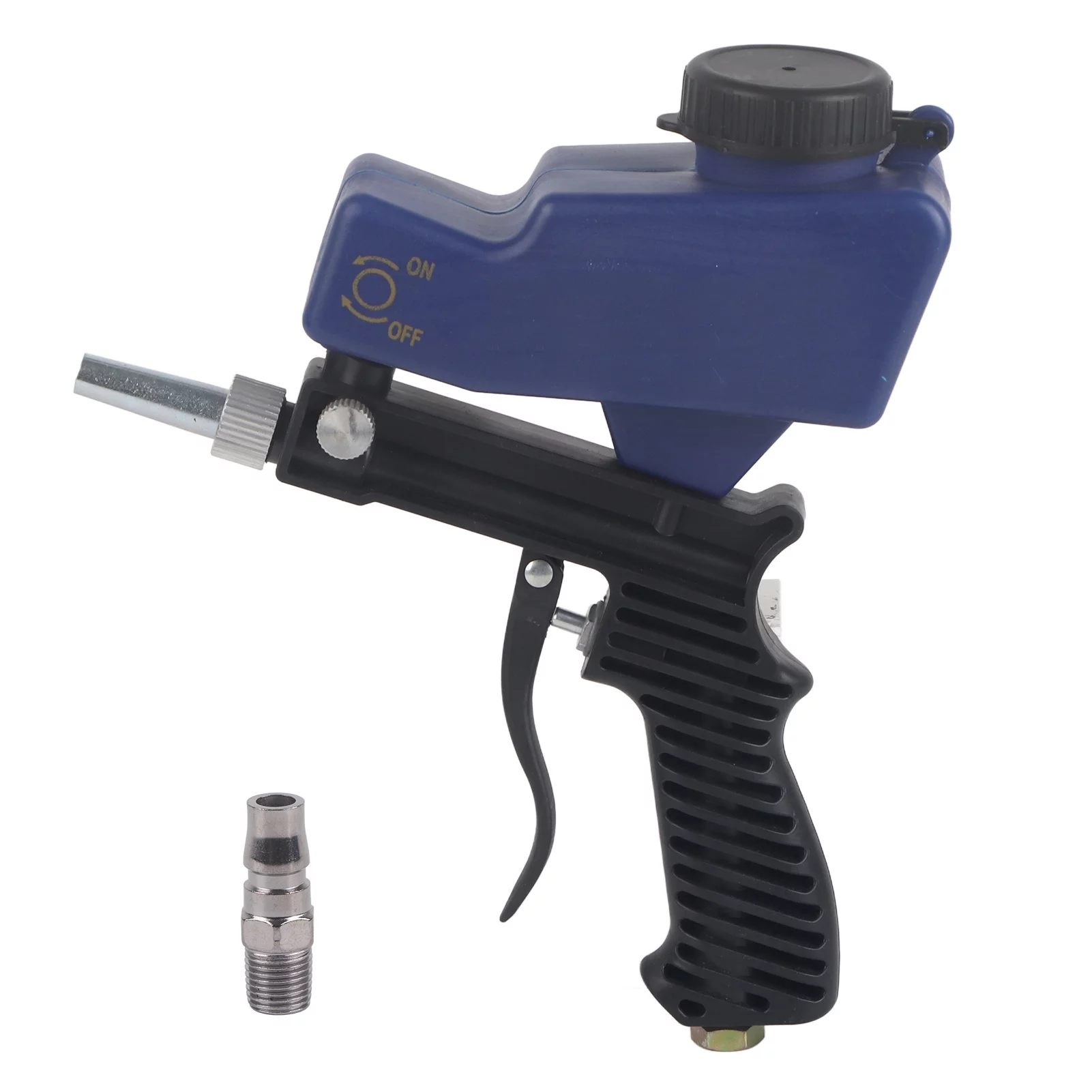 Gravity Feed Sandblasting  Air Sand Blaster Spray Handheld Tool 70-150 PSI 6000RPM