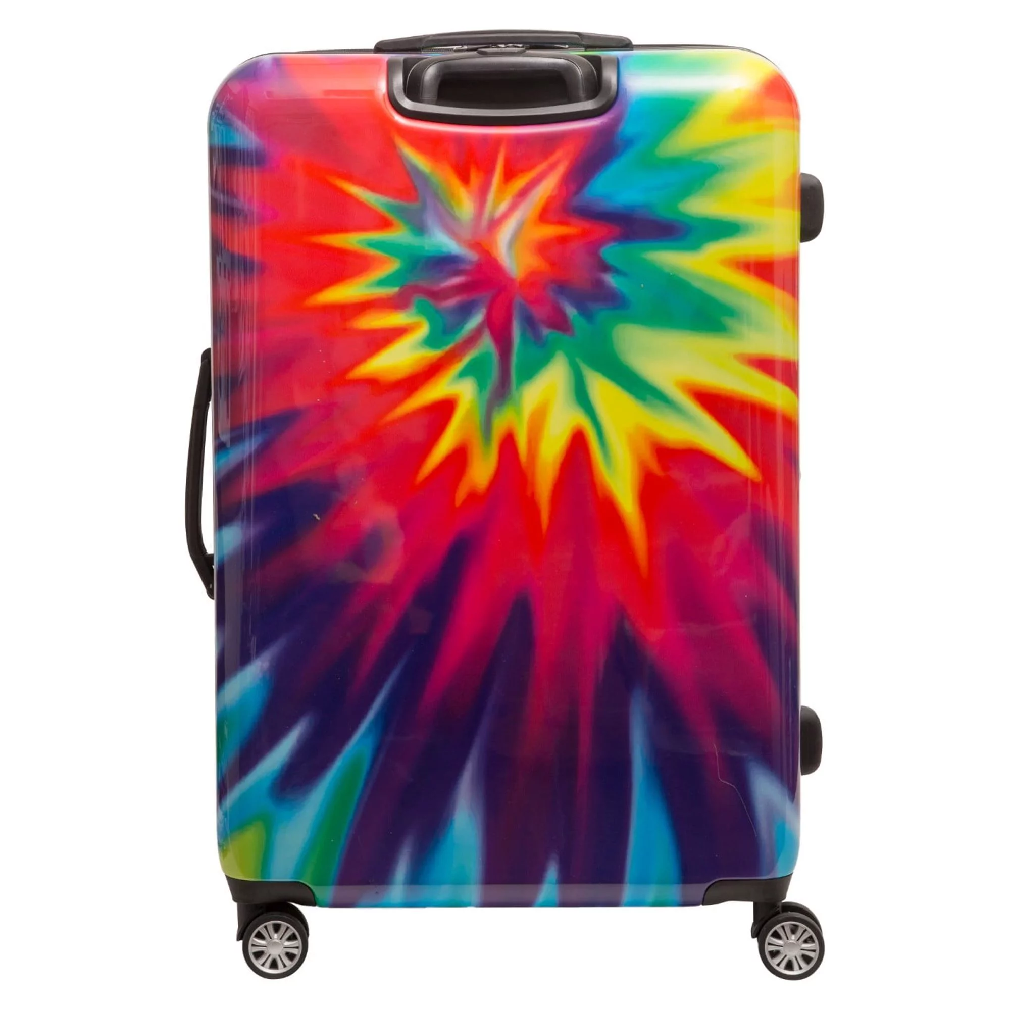 FUL Tie-dye Swirl 28 Inch Expandable Spinner Rolling Luggage Suitcase, ABS Hard Case, Upright, Tie-dye
