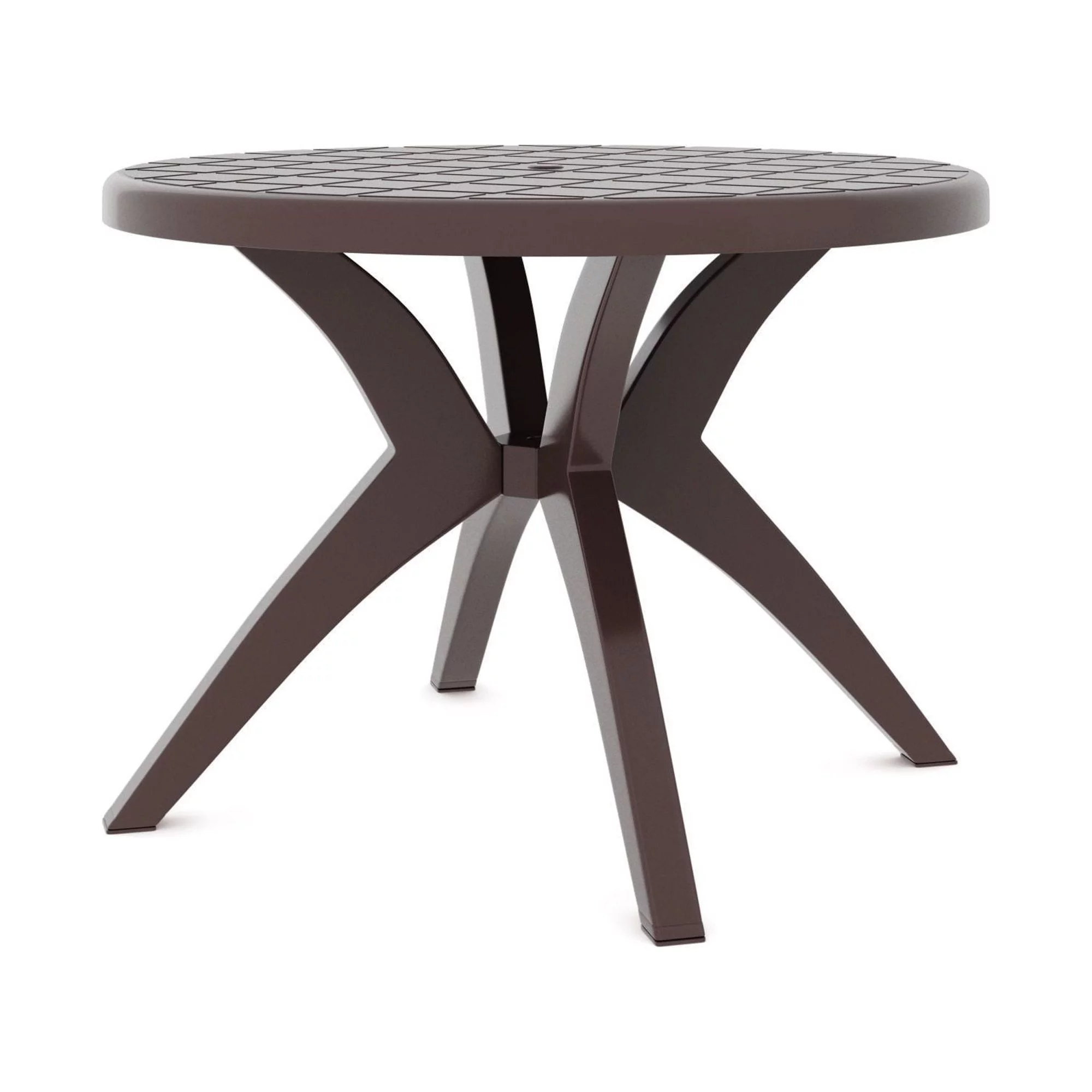 Celestia Resin Patio Table, Brown