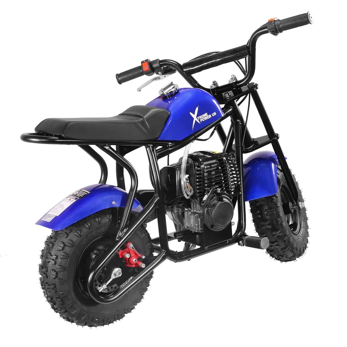 XtremepowerUS 40CC Trail Off-Road Dirt Bike 4-Stroke Gas-Powered Motorcycle Pocket Bike Ride-On Kids Mini Bike, Blue