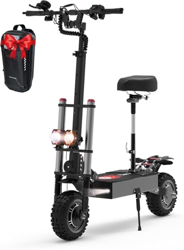 Electric Scooter Adults,60V 38.4Ah & Top Speed 50 MPH Dual Motor Fast Electric Scooter for Adult, 11