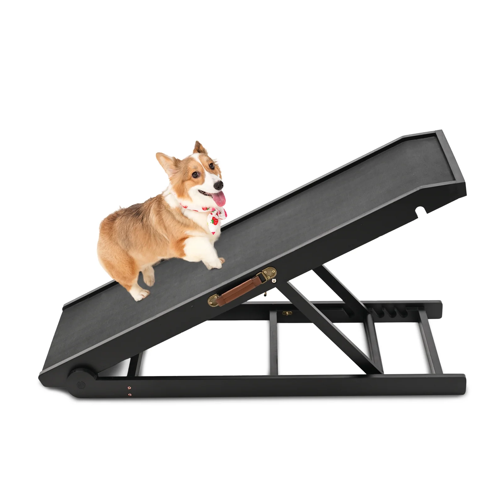 Slsy Dog Ramp with Upgrade Rubber Mat, 4 Level Adjustable 41.3