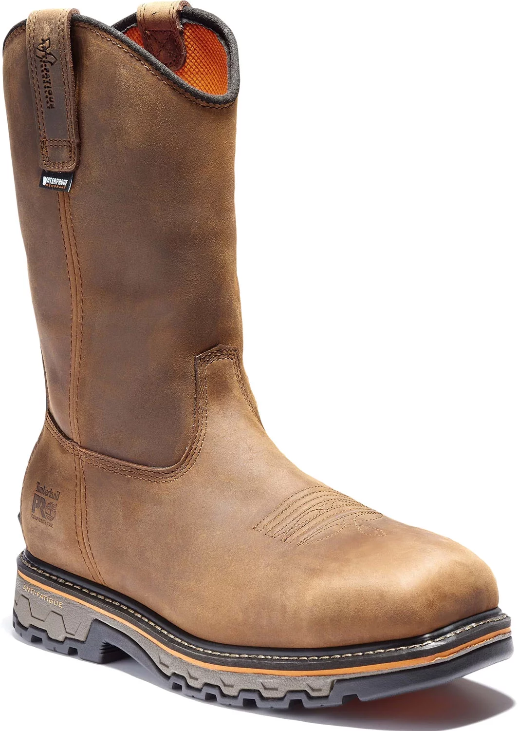 Timberland PRO  True Grit, Men's, Brown, Comp Toe, EH, WP, Pull On Boot (9.5 W)