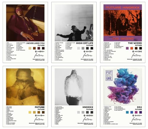 Tyler Poster Creator Album Cover Signed Limited Poster Print Rapper Music Posters Canvas Wall Art Room Aesthetic Set of 6 for Teen and Girls Dorm Decor 8x10 inch Unframed