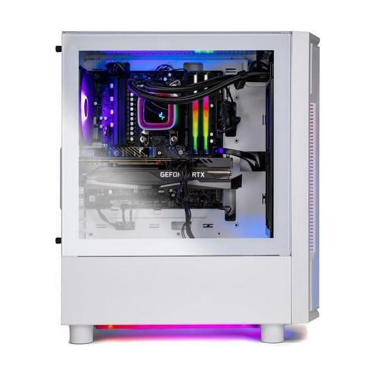 Skytech Archangel Gaming PC Desktop AMD Ryzen 5 7600X 4.7 GHz, NVIDIA RTX 4070 Ti, 1TB NVME SSD, 32GB DDR5 RAM RGB, 850W GOLD PSU, 240mm AIO, 11AC Wi-Fi, Windows 11 Home 64-bit