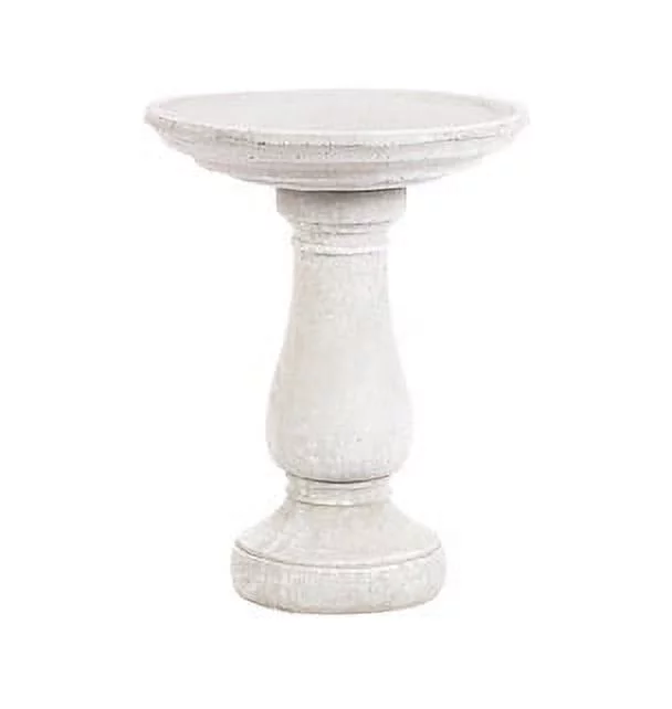Solid Rock Stoneworks Oval Birdbath- 2 Piece- 24