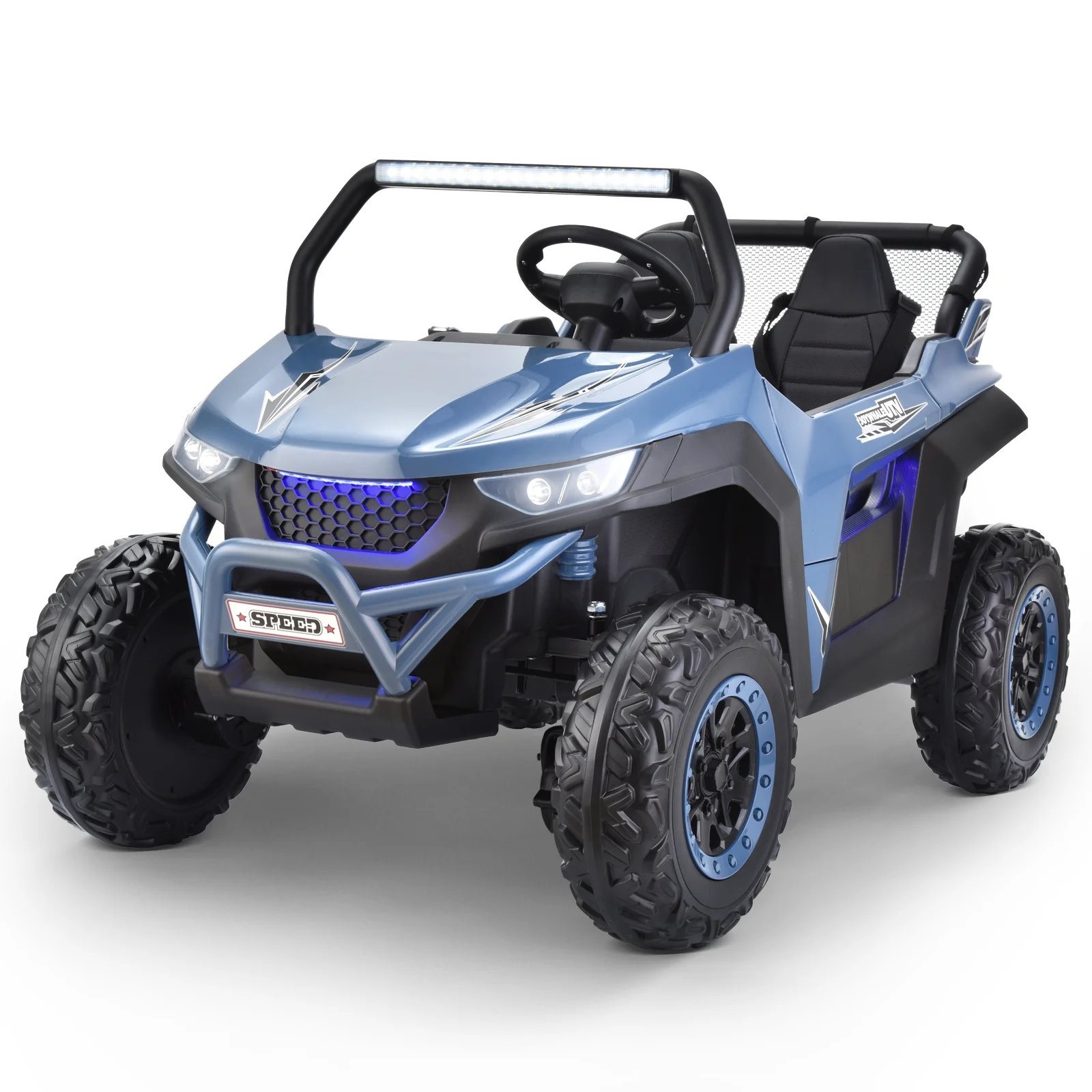 Joywhale 24V 2 Seater Kids Ride on UTV Car Powerful Electric Vehicle, with Big Battery, 4x75W Strong Motor, Remote Control, Suspension & EVA Wheels, BW-U20 Pro