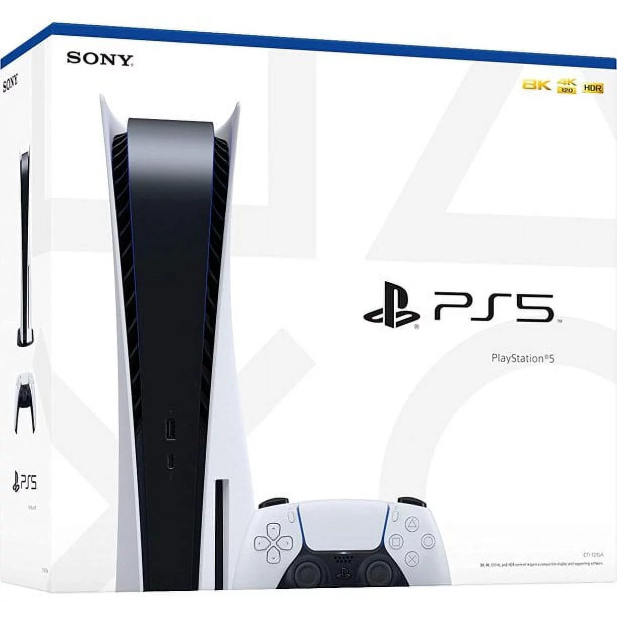 2023 Newest PlayStation_PS5 Disc Version PlayStation - 5 Console with One Wireless Controller, 4K-TV Gaming, 16GB GDDR6 RAM, Ultra-High Speed 825GB SSD - Naxctyei Ultra High Speed HDMI