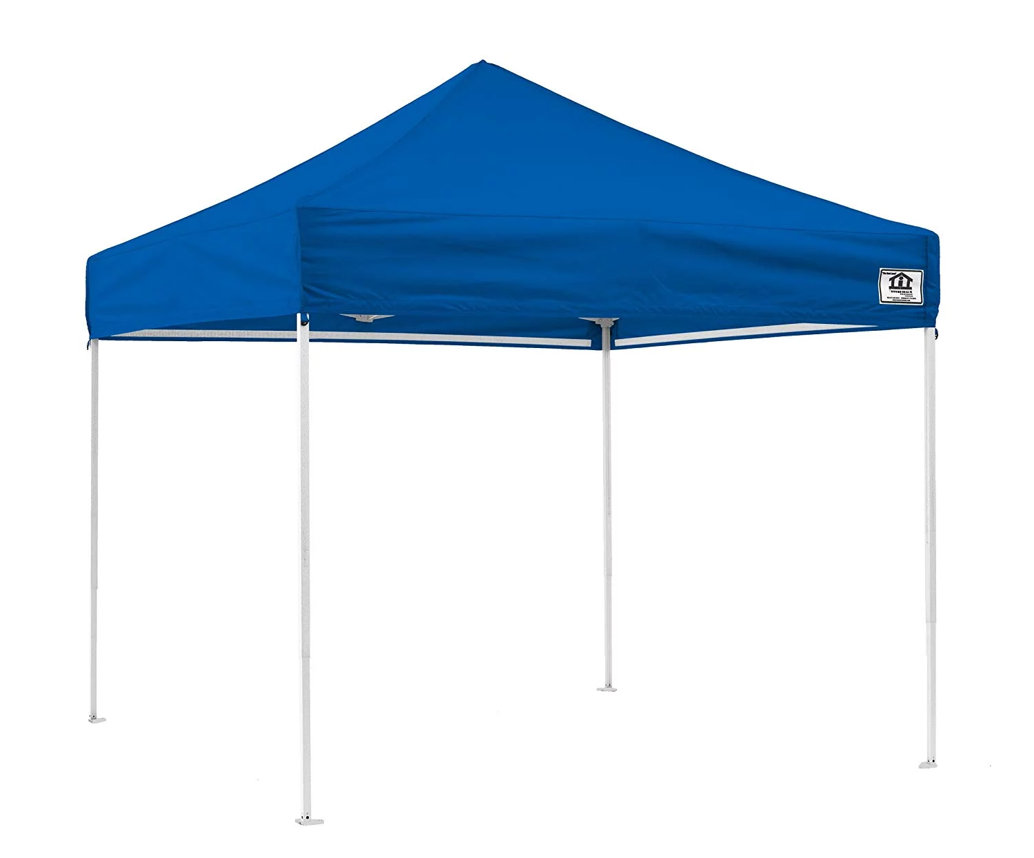 Impact Canopy 10 x 10 Pop Up Canopy Tent, Straight Leg Shelter, Steel Frame, UV Coated, Roller Bag, Royal Blue