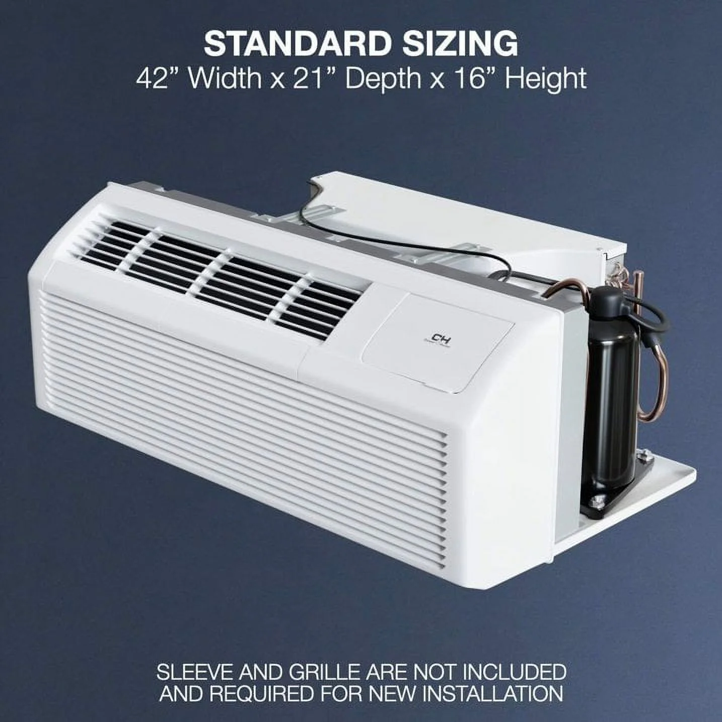 Cooper & Hunter 15000 BTU 230V Smart PTAC Packaged Terminal Air Conditioner Heater Cover 800 Sq Ft WiFi