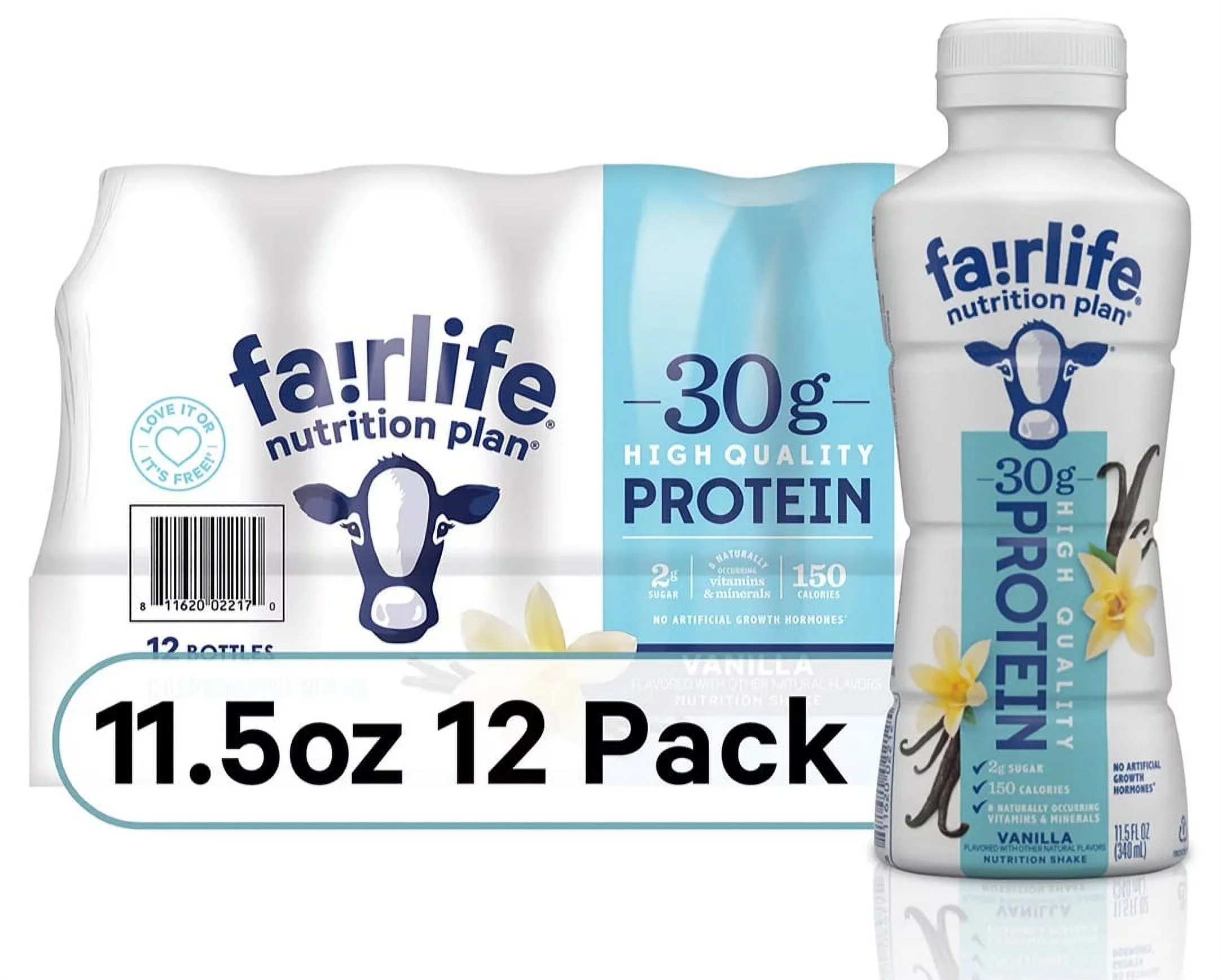 Fairlife Nutrition Plan Vanilla (11.5 fl., oz. 12pk)