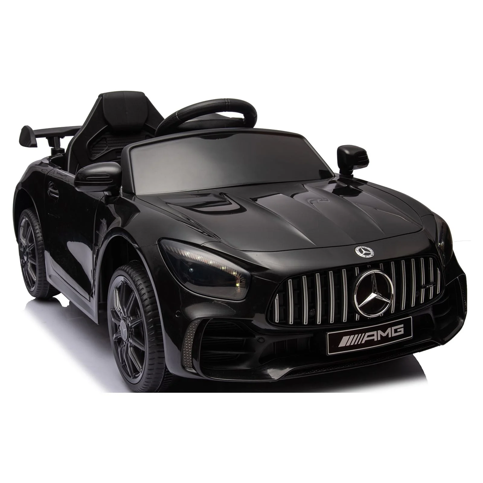 Kids Electric Ride On 12V Licensed Mercedes Benz Battery Powered Car, Ride on Toy with Remote Control, 3 Speeds, LED Light, Music, USB/AUX Port, Electric Car Vehicles For Kids 3-5 Ages Gifts, Black