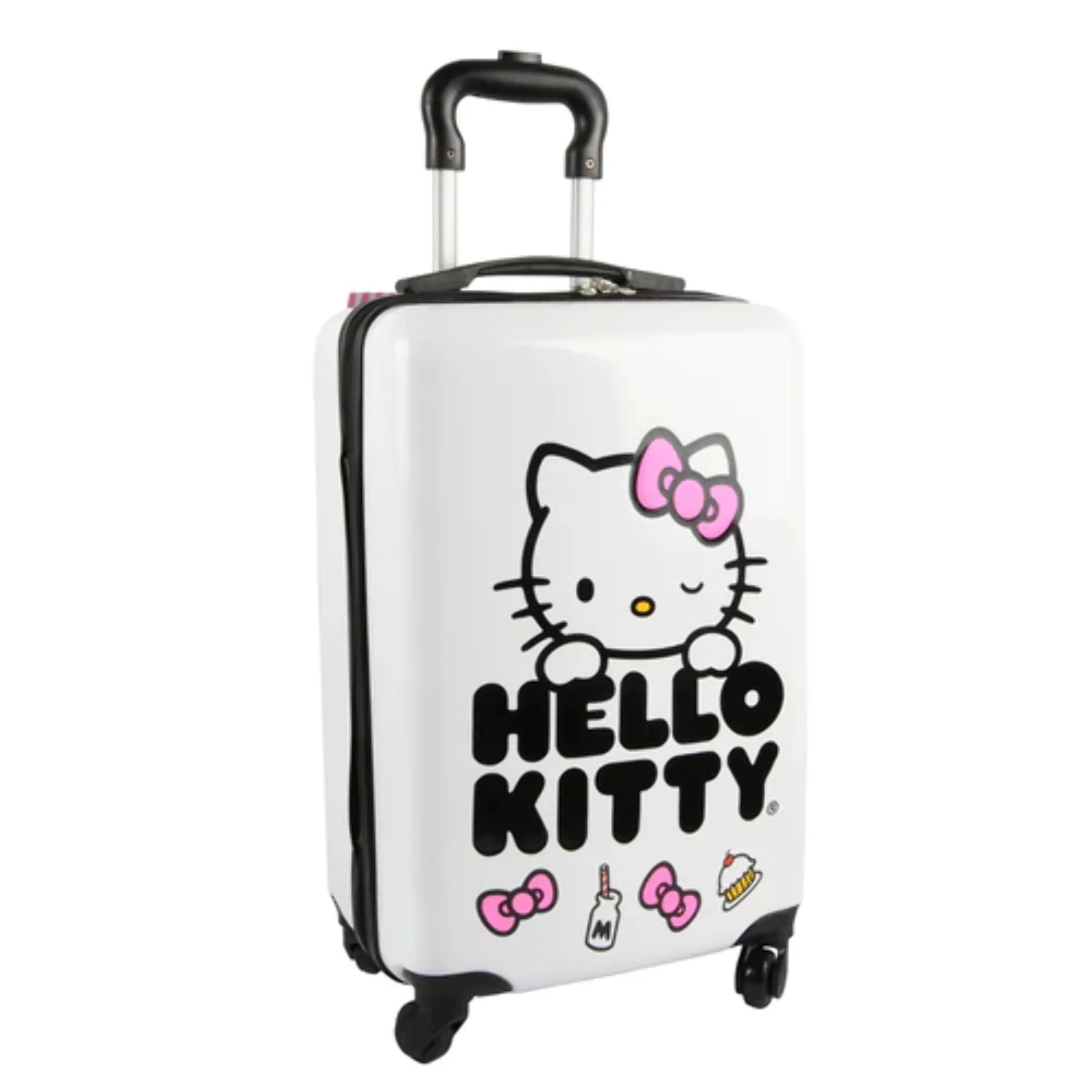 Hello Kitty Face - 18 Hard Sided w/4 Spinner Wheels Luggage