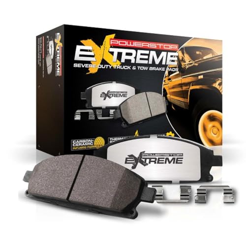 Power Stop Front Z36-2087 Truck and Tow Carbon-Fiber Ceramic Brake Pads For 2010-2020 Ford Expedition Ford F-150 | 2010-2021 Lincoln Navigator