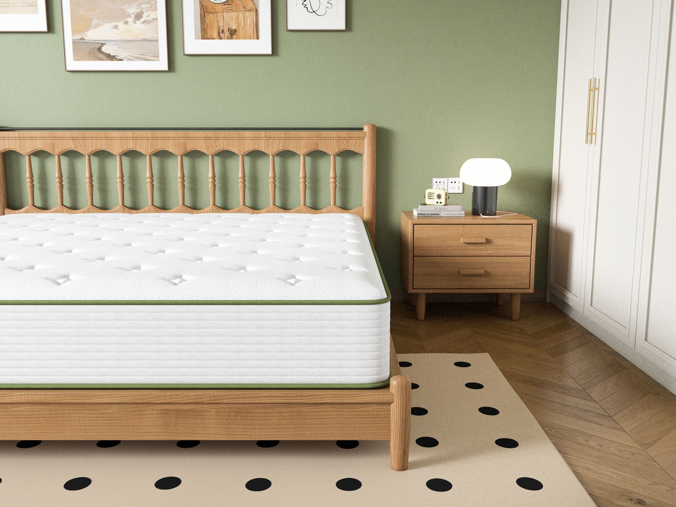 10 Inch Twin Size Mattress in a Box, Gel Memory Foam Hybrid Mattress , Double Mattress Pressure Relief & Firm Mattress Twin Size