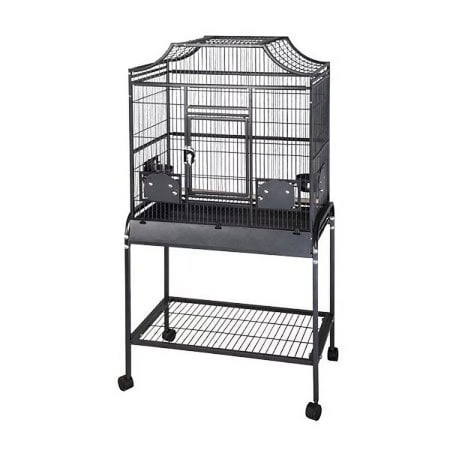 A and E Cage Co. Elegant Style Flight Bird Cage-Black-Small